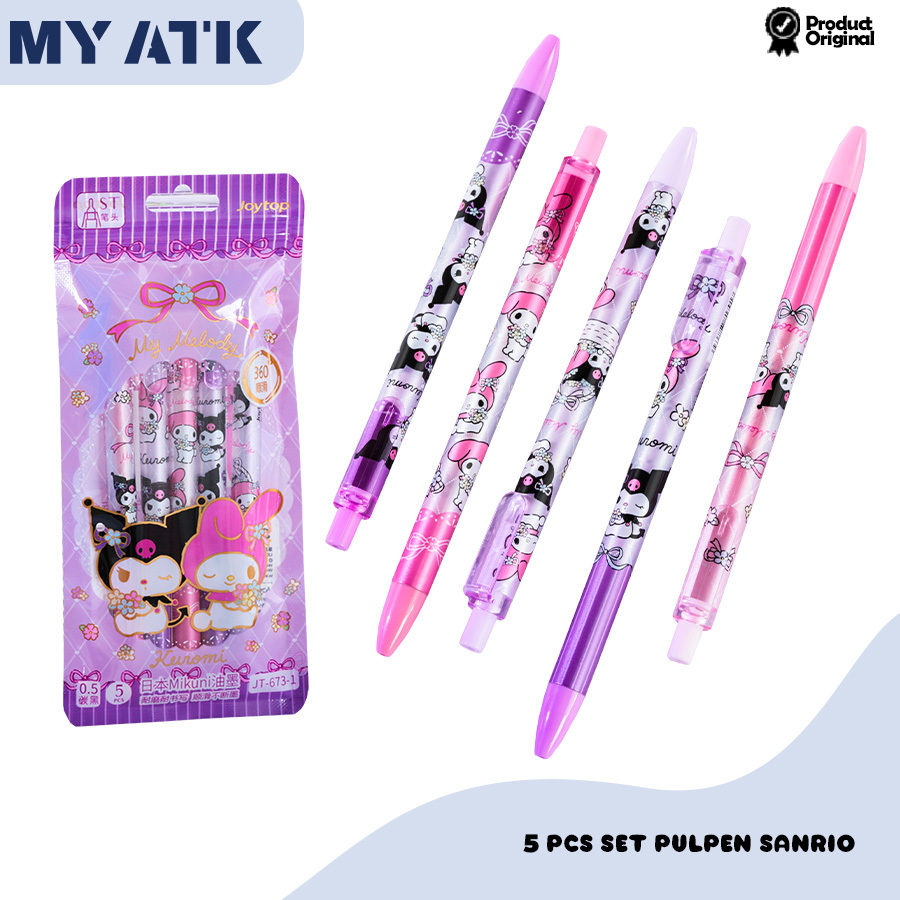 

5PCS Gel pen sanrio/ Pulpen Kuromi Melody