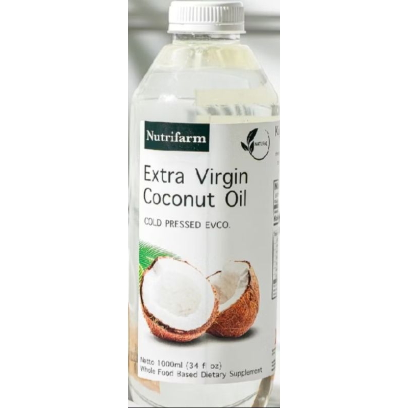 

Extra Virgin Coconut Oil Minyak Kelapa 1000 ml cold pressed EVCO (bisa untuk detox)