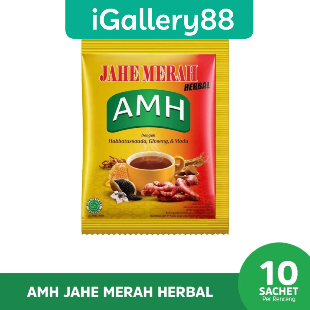 

AMH Jahe Merah Herbal isi 1 Renceng isi 10 sachet Minuman Herbal