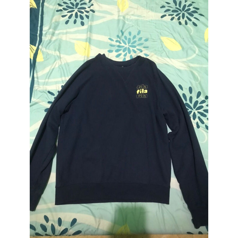 preloved hoodie sweater / sweatshirt ori fila x bts (hybe)