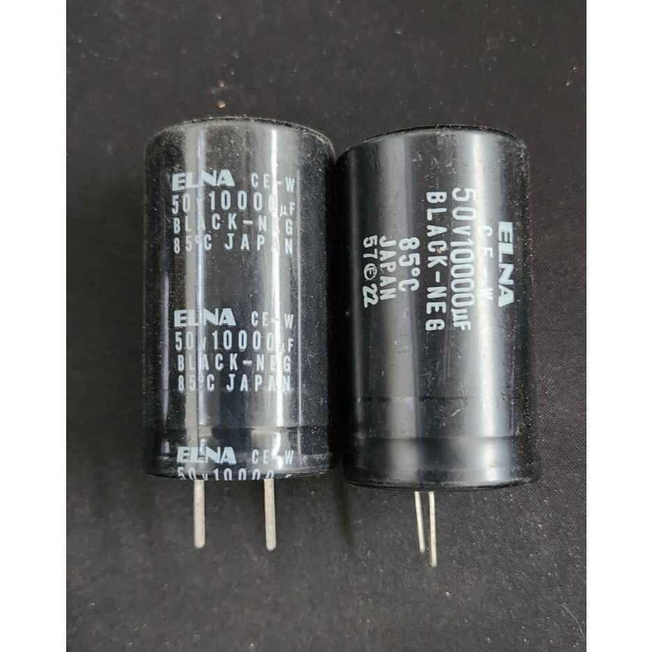 Elco Capacitor 10000uf 50v ELNA Diameter 3cm Panjang 5cm - Stok Lama