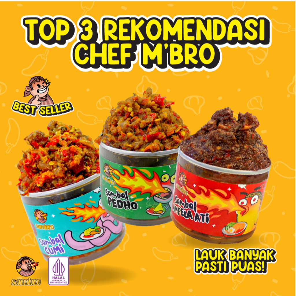 

Sambro - Paket Top 3 Rekomendasi Chef M'bro (3 x150g)