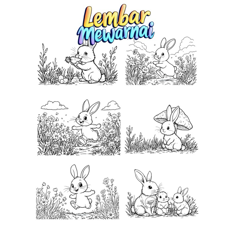 Kertas Mewarnai A3 - kertas mewarnai anak TK