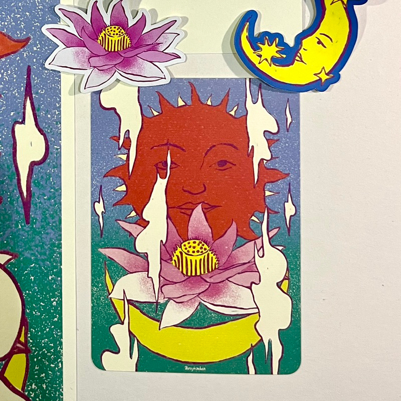 

Bunga Bulan Matahari Postcard | Rekah Bingah by Birujambon