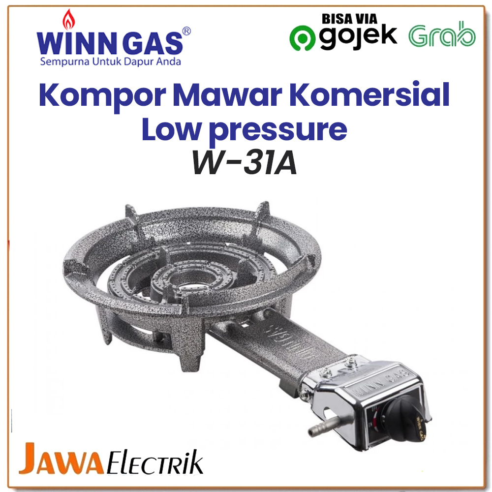Winn Gas Kompor Mawar Komersial Ukuran Besar 1 Tungku Tekanan Rendah W 31A Low Presssure