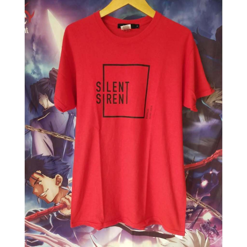 Silent Siren x Rage Blue Red Official Band Tee Kaos Tshirt Original Second Merch Japan Korea Brand V
