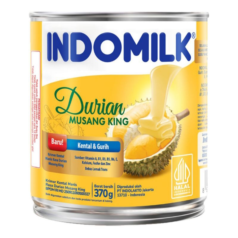 

(READY) Indomilk Krimer Kental Manis Durian Musang King 370 g