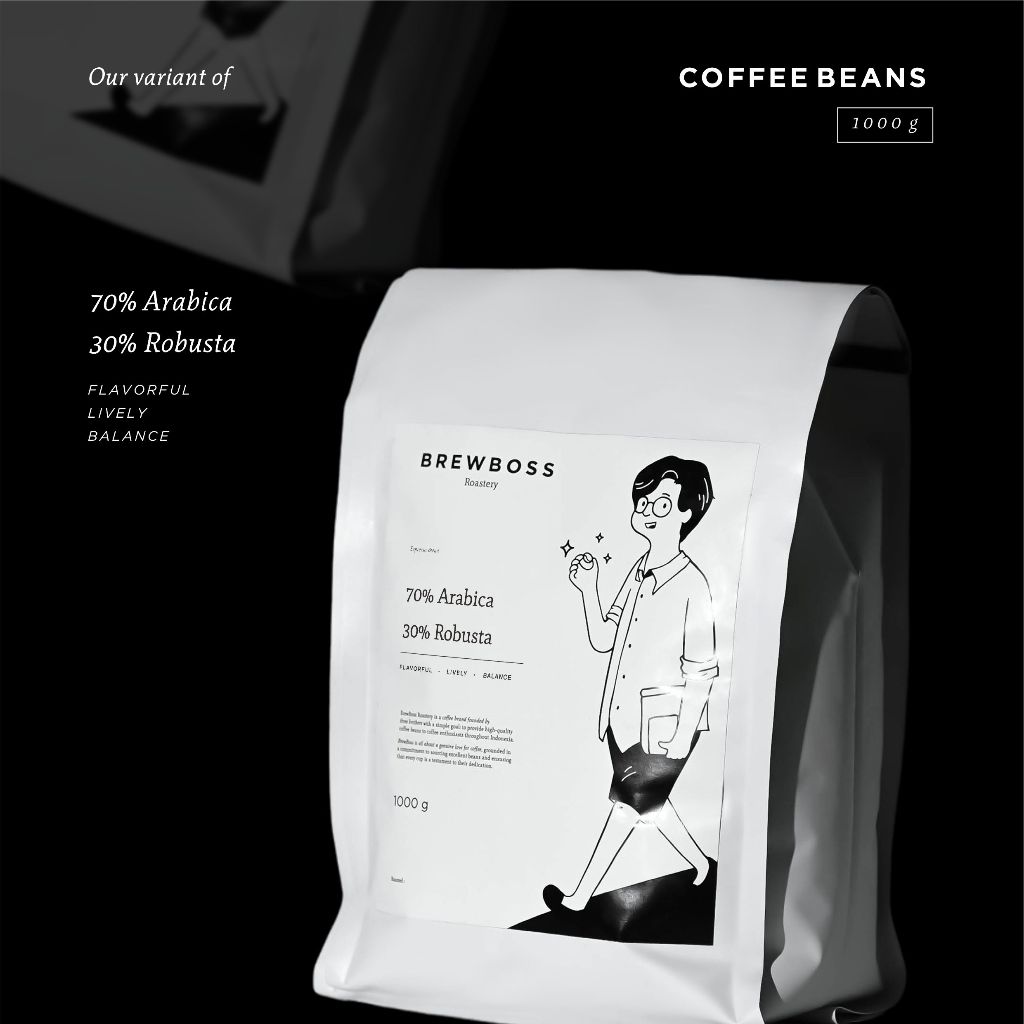 

Kopi 70% Arabica 30% Robusta | Espresso Blend | BrewBoss 1000g