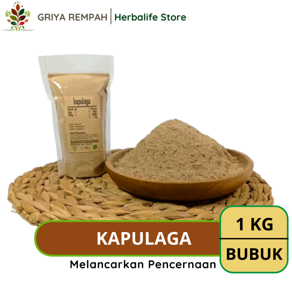 

KAPULAGA BUBUK 1 KG Kapulogo Rempah Herbal Simplisia Alami Premium untuk Ramuan Kering Jamu Tradisional & Kesehatan Bumbu Dapur Masak Elettaria cardamomum
