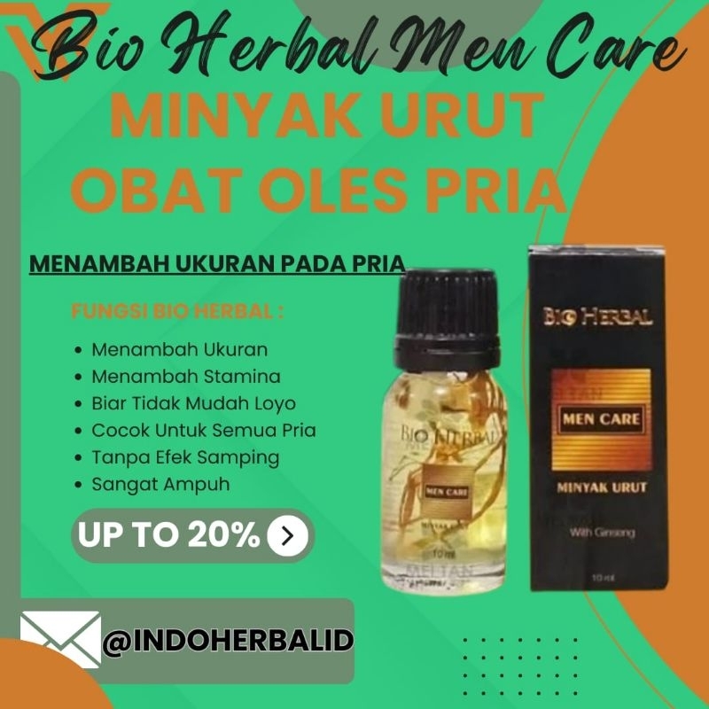 Minyak Urut Bio Herbal Original Obat Kuat Oles Pria Tahan Lama Obat Oles Pembesar Mr P Panjang Keras