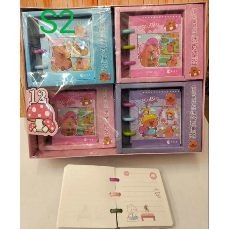 

1 BOX NOTE DIARY PREMIUM CAPYBARA ISI 12