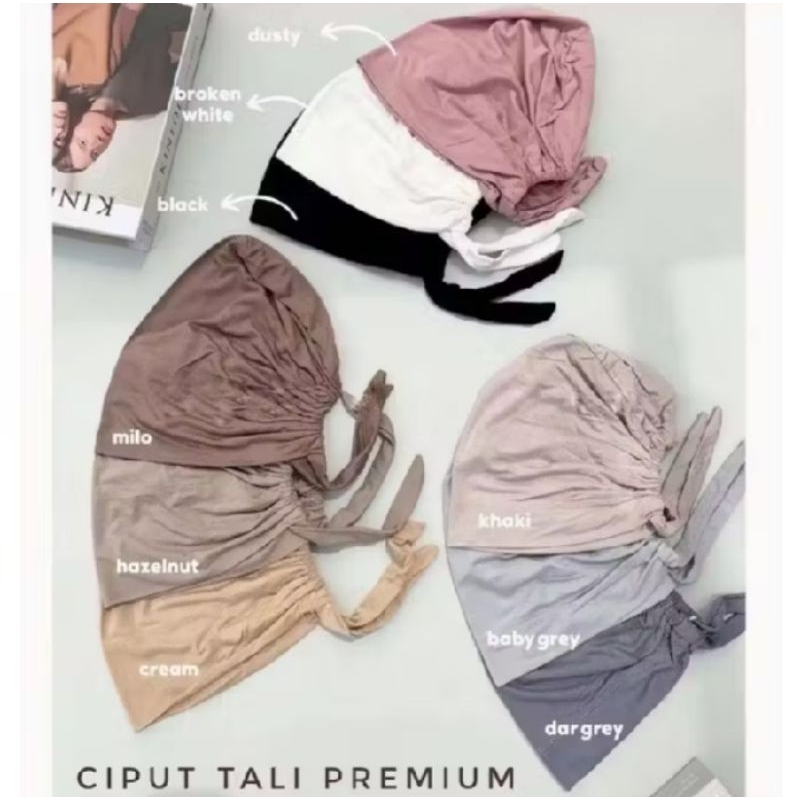 Ciput Tali Kaos Premium / Ciput Tali Belakang / Inner Kaos Premium / Ciput Arab Tali