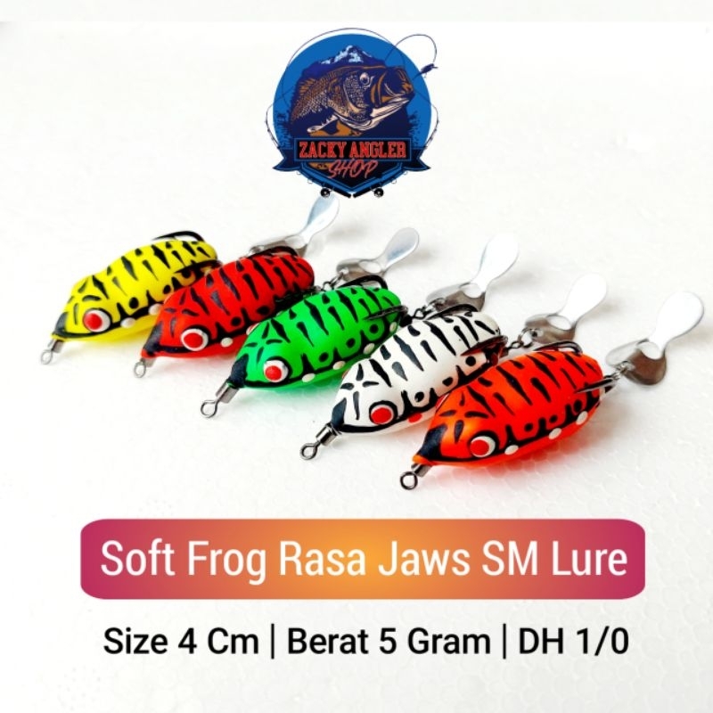 Soft Frog Rasa Jaws 4 Cm Slim Umpan Casting Gabus Berisik