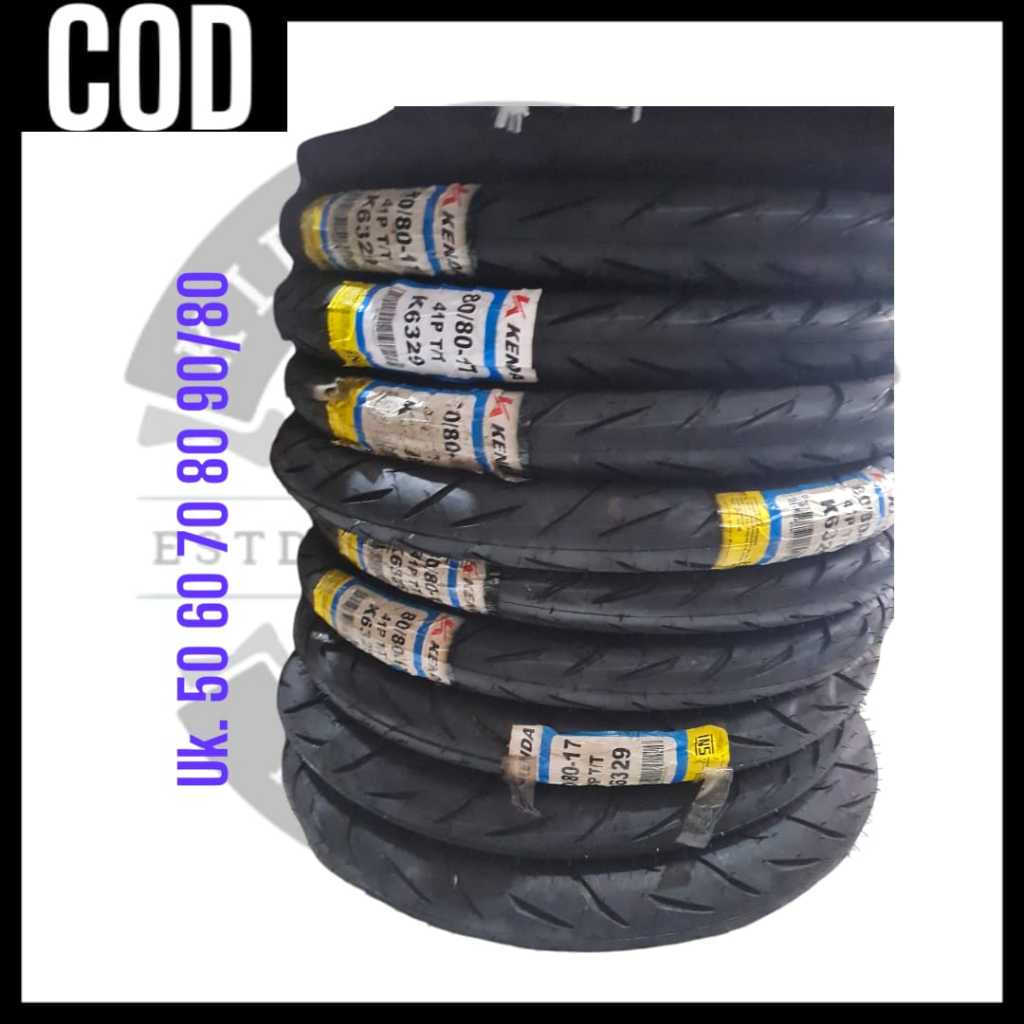 Ban Kenda Ring 17 Ukuran 50-90 / 60-80 / 70-80 Ban Luar Kenda Ukuran 50-90 / 60- 80 / 70-80 80/80 90