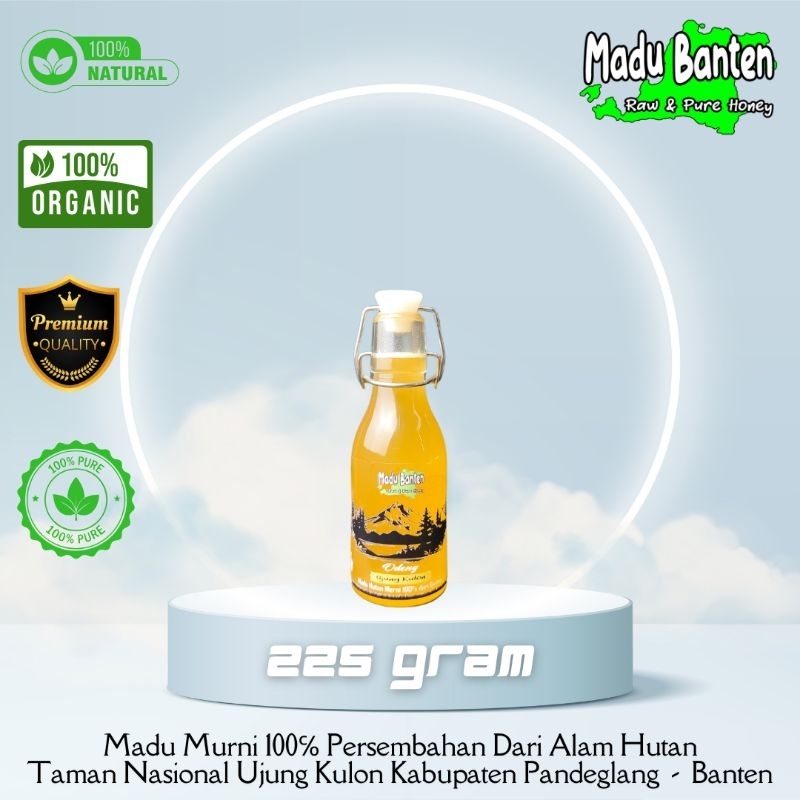 

Madu Odeng / Sialang / Apis Dorsata [ Murni 100℅ ] Ujung Kulon Nektar Tongtolok Kemasan 225 Gram