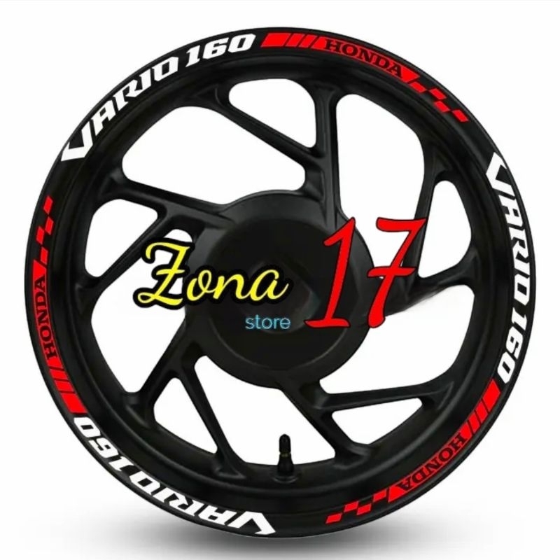 Sticker List Velg Honda Vario 160 Cutting stiker Variasi Velg Vario new 160cc