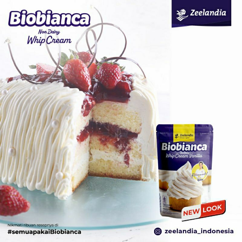 

Biobianca Whip Cream Vanilla Zeelandia Whip Cream Bubuk