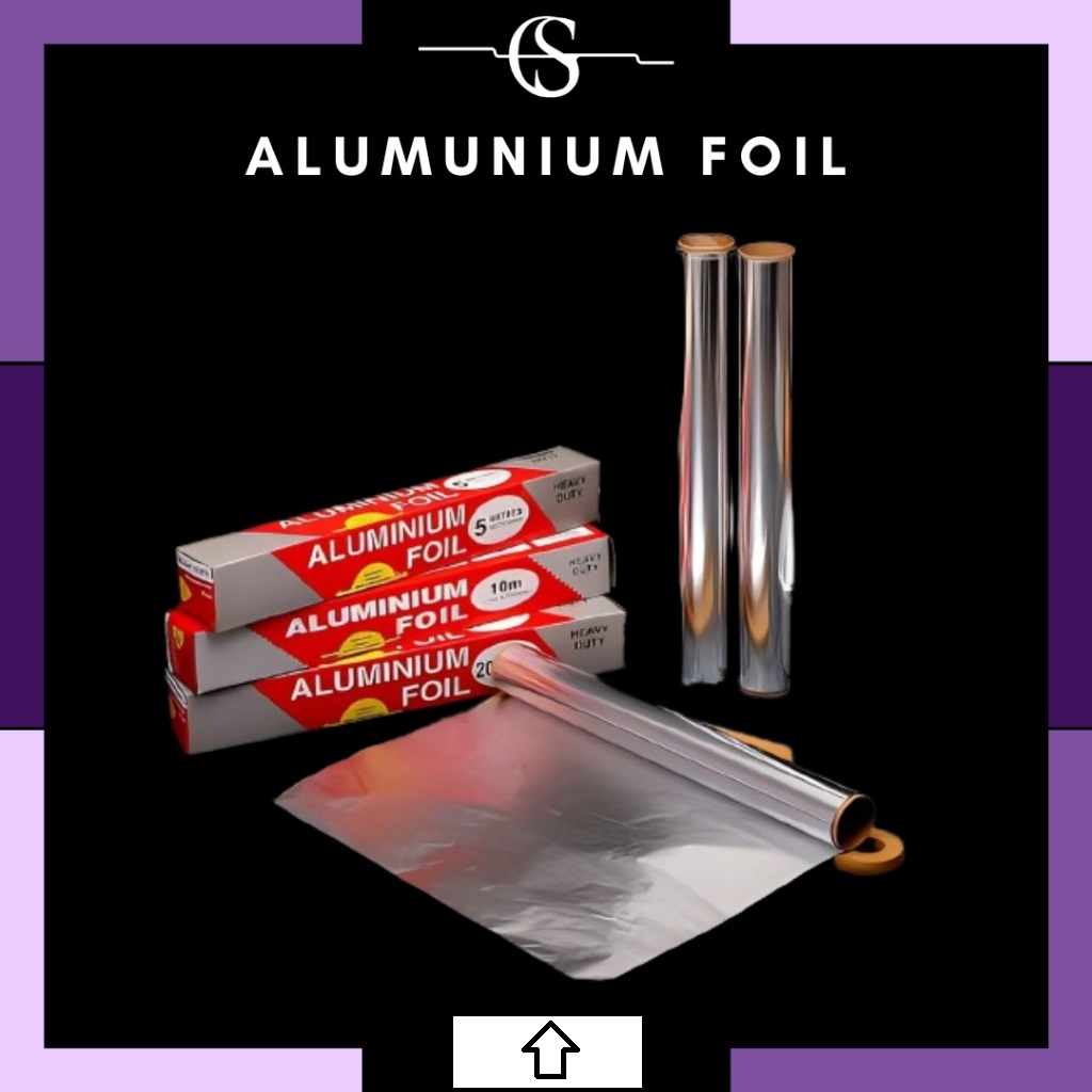 Alumunium Foil Roll / Foil Warp Makanan / Kertas Alumunium Foil Roll ( 10 METER )