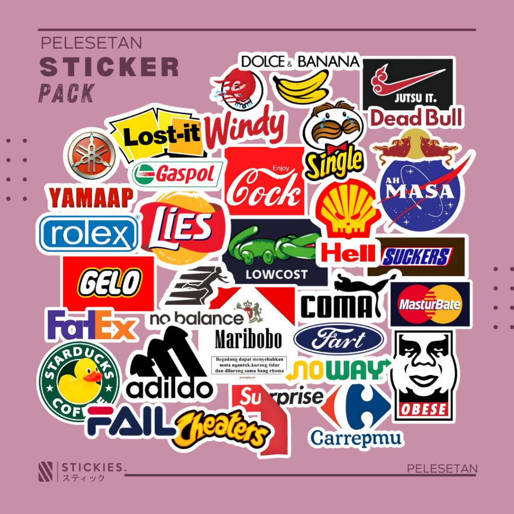 

Stiker/Sticker Pack "Plesetan" | high quality | vinyl | murah