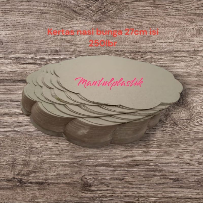 

Ukf5Pc6F4H (Kuliner.Kita) Isi 250Lembar Kertas Nasi Bunga Uk 27X27 / Kertas Alas Piring Rotan Uk