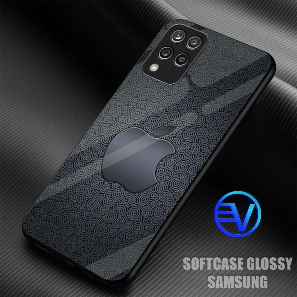 [ GT34 LOGO IPHONE ] Softcase Samsung A12,M12,A22 4G 5G M22,M32,M33, M34 5G,M51,M54 Case Kilau Mirro