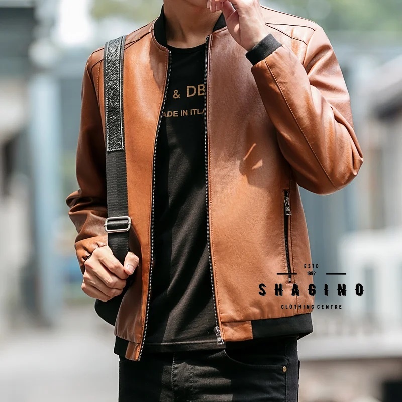 Shagino | Terbaru Leather Viena Jaket Semi Kulit Original / Jaket Kulit Pria / Jaket Kulit Vintage /