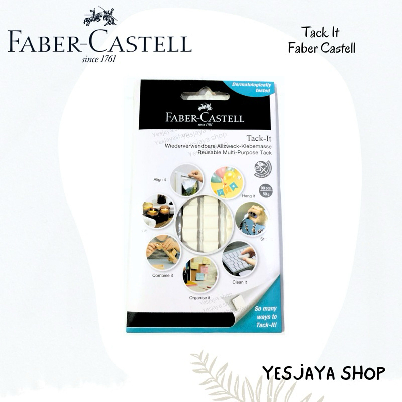 

FABER CASTELL Tack it putih 50 gr / Adhesive Tack it / Lem Perekat Serbaguna Faber Castell