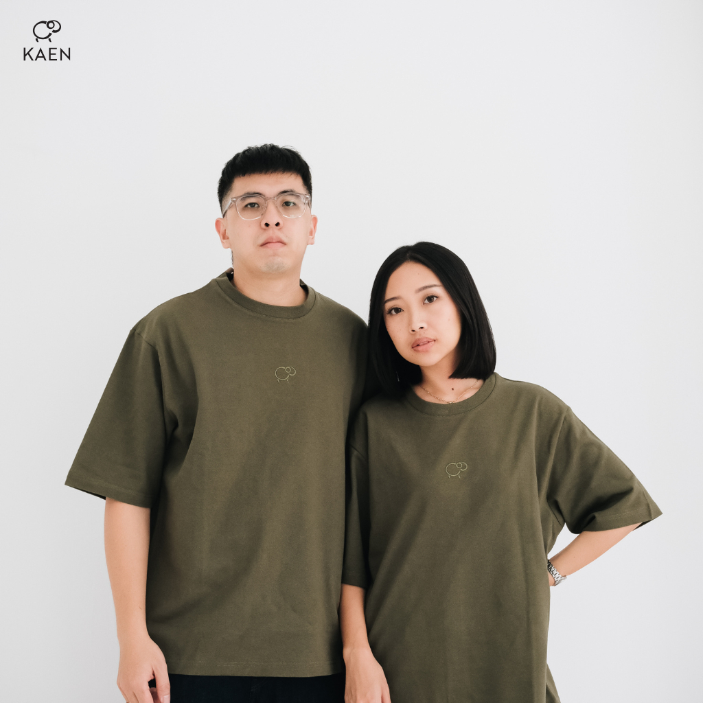 Kaos Oversize Heavyweight Cotton 16s - Olive Green