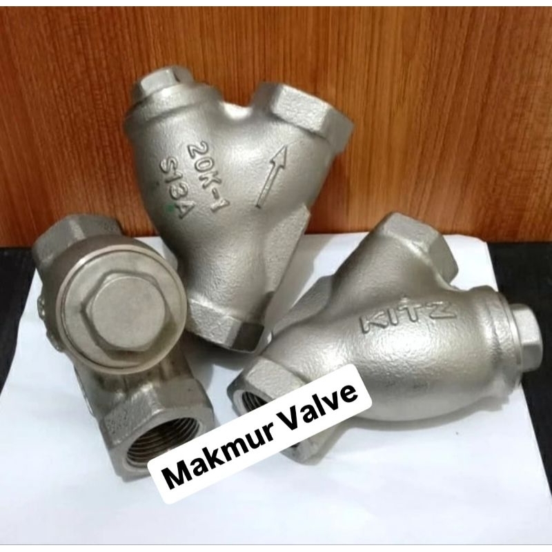 Y STRAINER KITZ STAINLESS 20K DRAT 1/2"