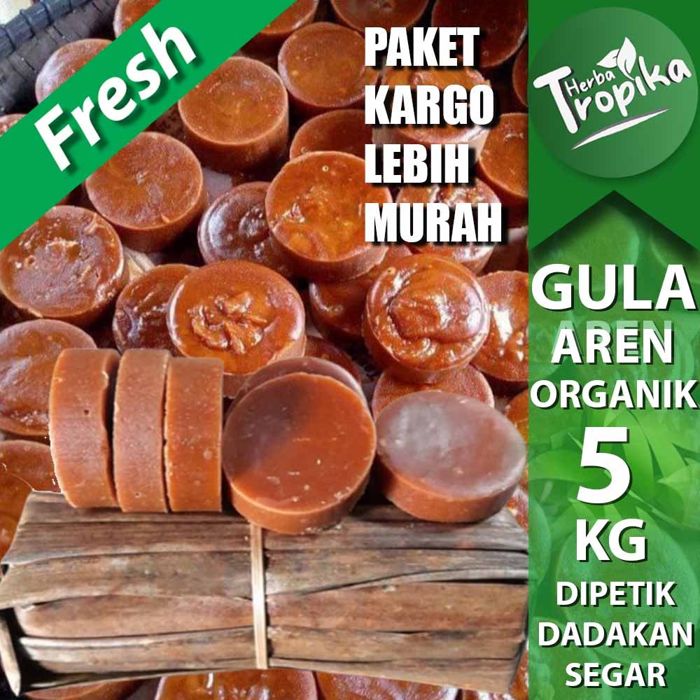 

Paket Kargo Gula Aren Asli organik 5 kg premium toko herba tropika