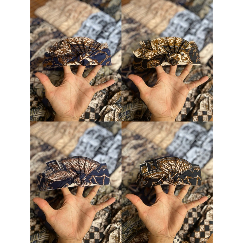 Udeng Batik Semi Tulis Rimpit Jadi