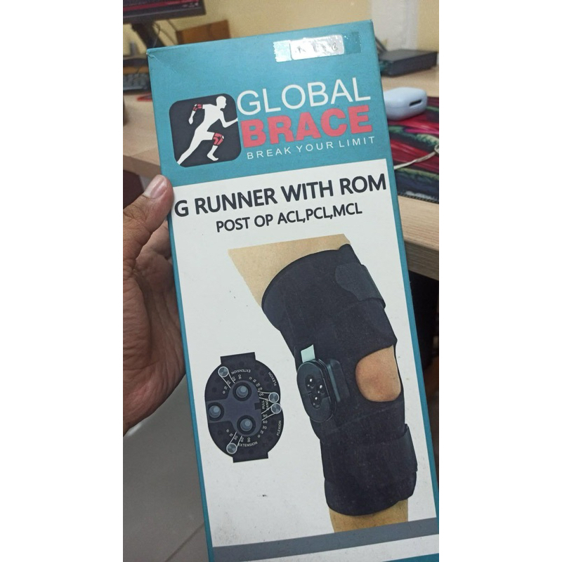 knee brace, untuk pasca operasi acl atau pcl