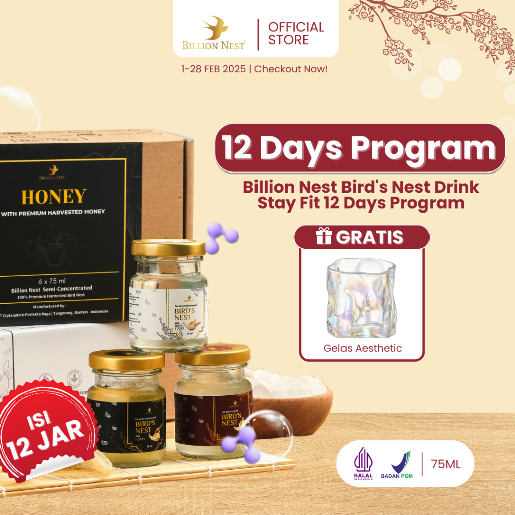 

12 Days - Billion Nest Bird Nest Minuman Sarang Burung Walet