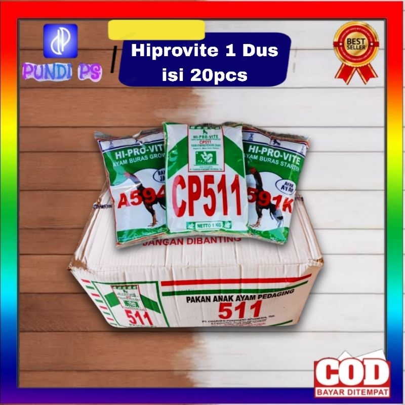 Hiprovite Pur Pakan Ayam 1 Dus 20kg 511k 591k 592k 594k A591k A592k A594k 1kg