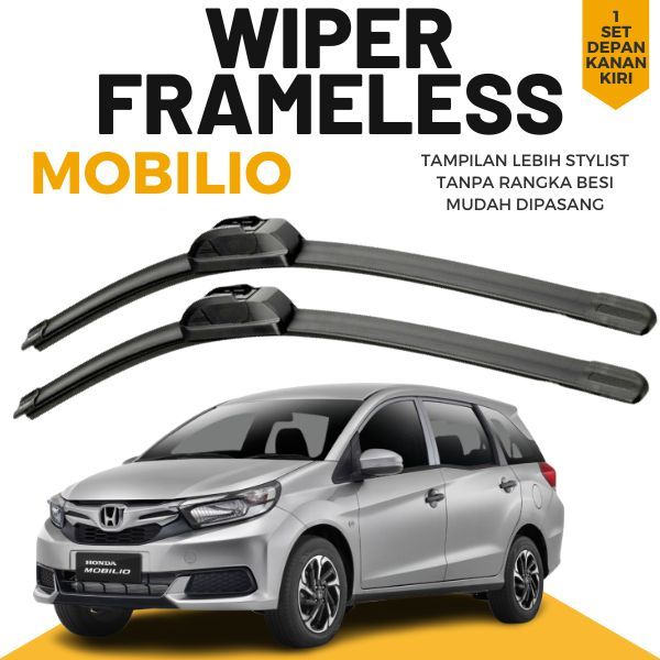 WIPER MOBILIO DEPAN WIPER MOBILIO FRAMELESS KARET WIPER MOBIL MOBILIO PEMBERSIH KACA MOBIL I SATU SE