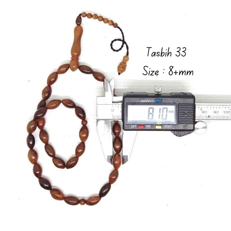 Tasbih Oval Telur Kaukah Isi 33 butir