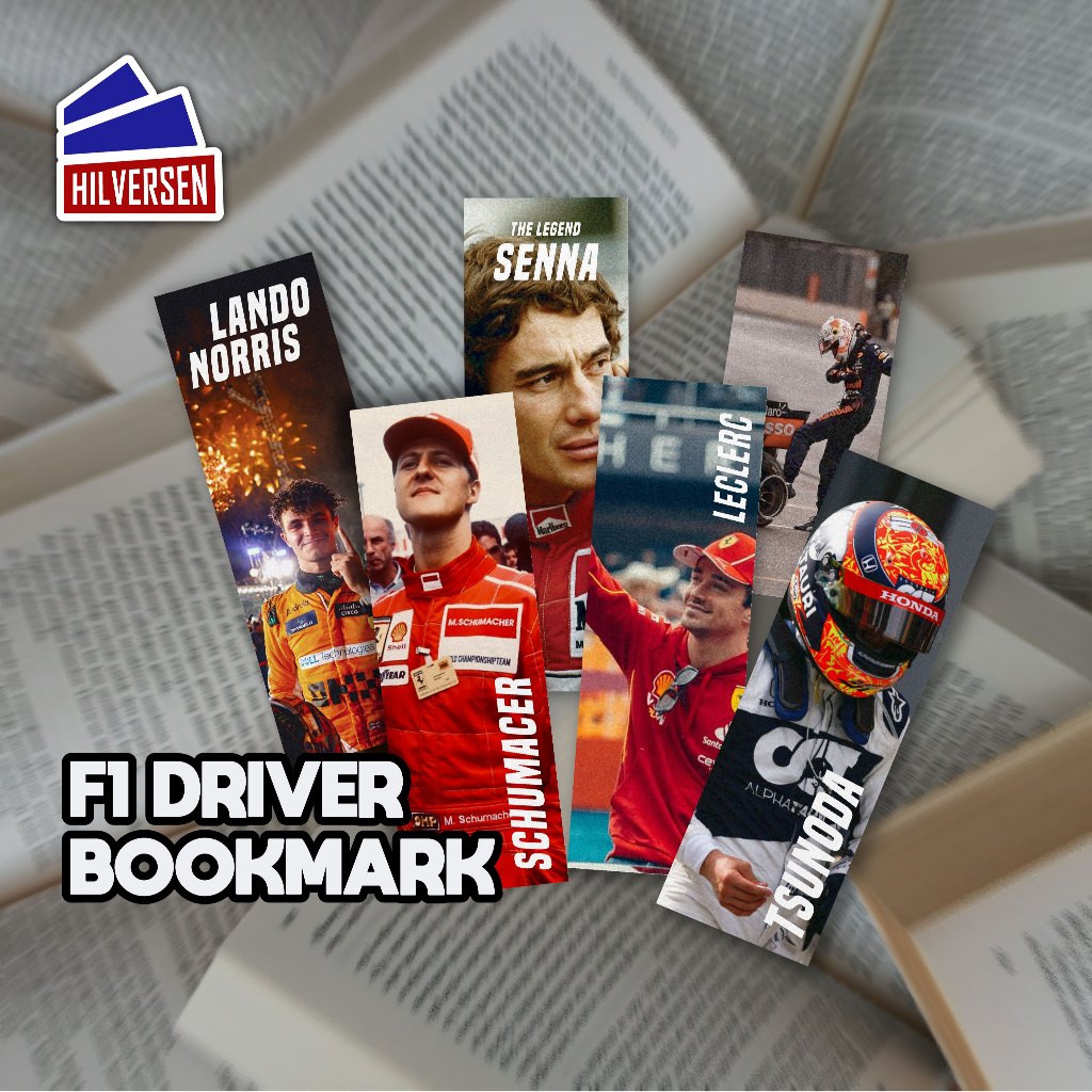 

[3 Pcs ] Formula 1 Bookmark - Pembatas Buku F1 [ Ready Stock - Hilversen ]