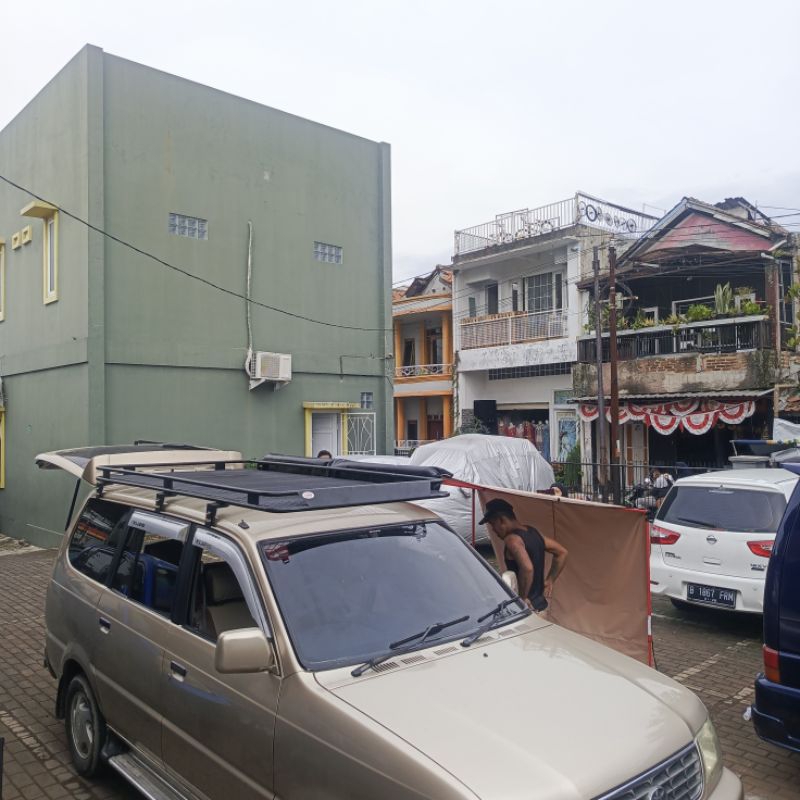 Roofrack Custom Mobil Kijang Super & Side Awning