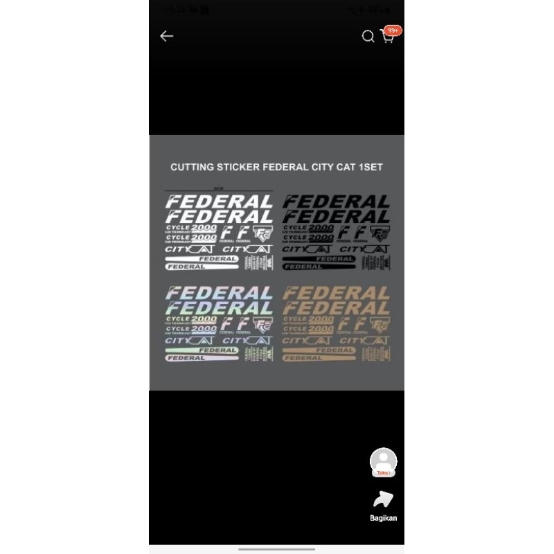 stiker federal