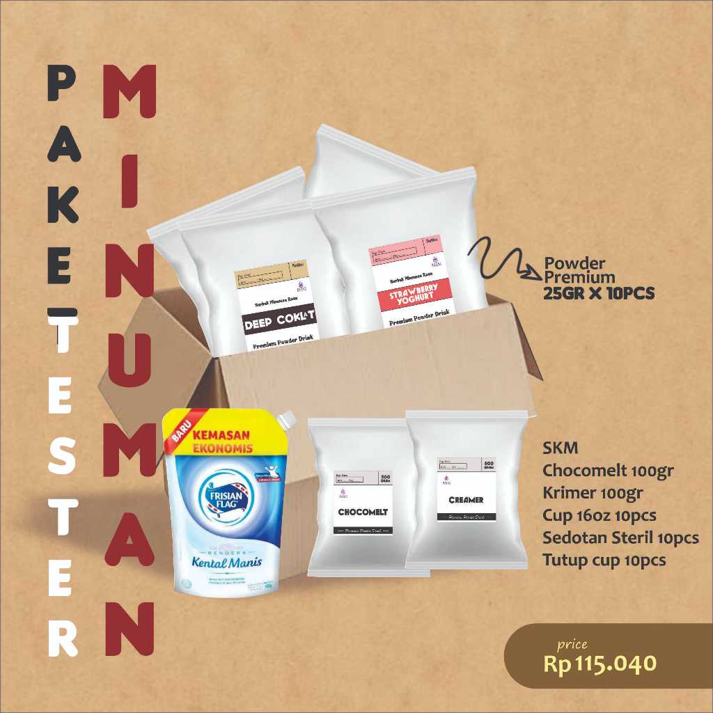 

PAKET SAMPEL/TESTER MINUMAN