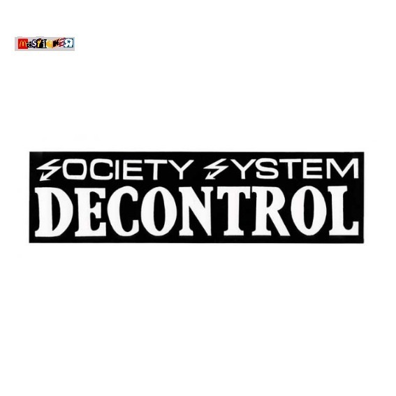 

sticker band Society System Decontrol logo stiker hardcore ssd