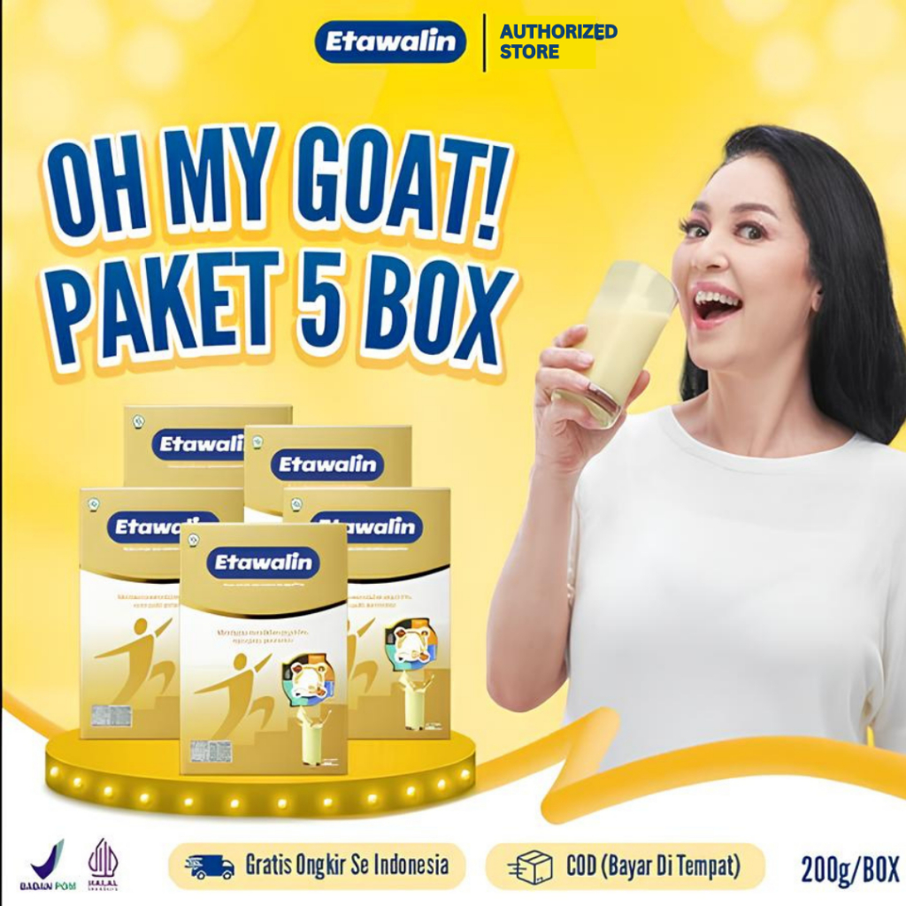 

Etawalin Susu Etawa Nyeri Sendi Asam Urat Ori 5 Box