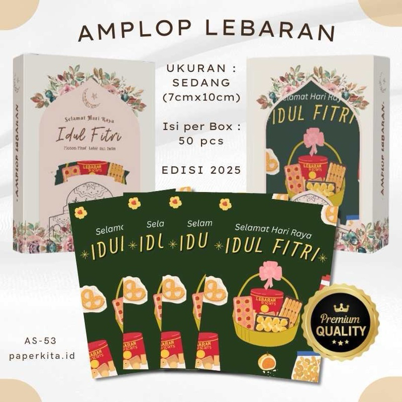 

AMPLOP LEBARAN / IDUL FITRI 2025 (UKURAN M)