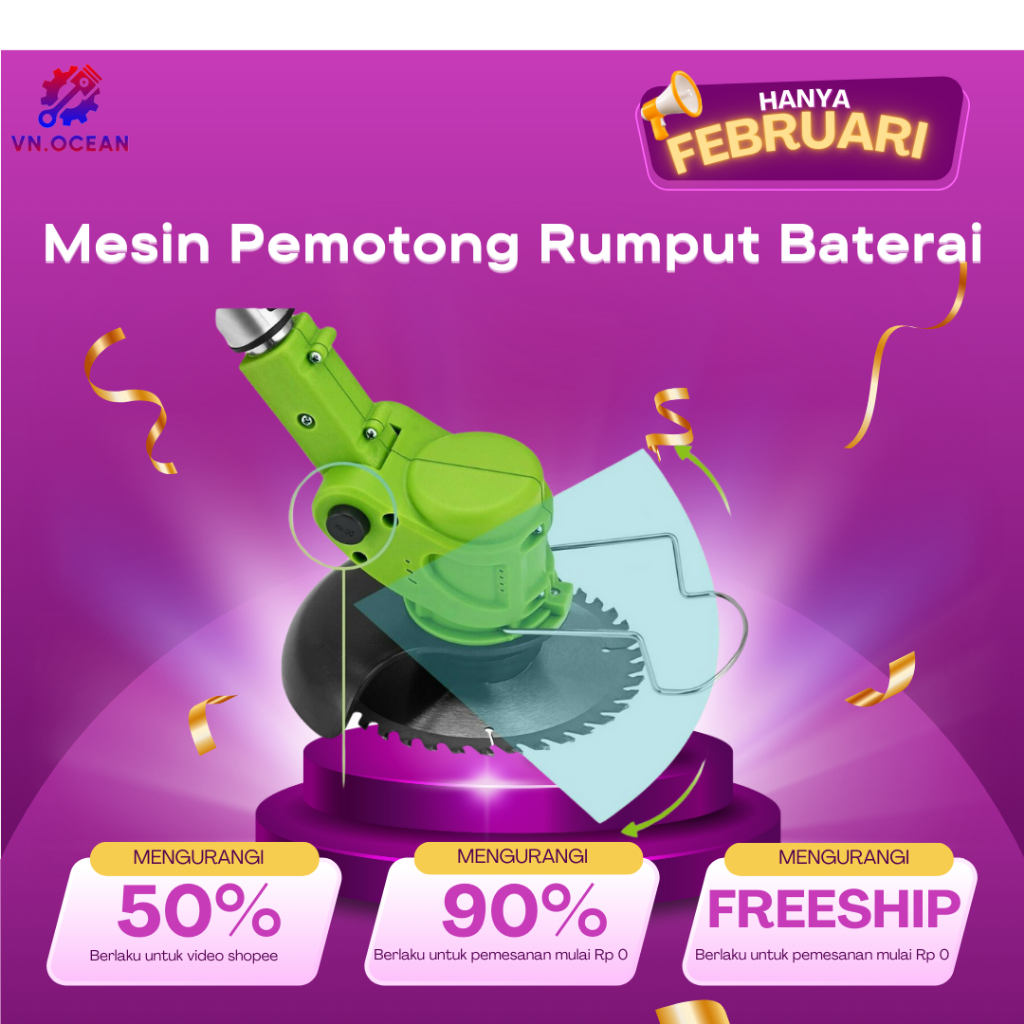 Mesin pemotong rumput listrik baterai lithium 48V Mesin pemotong rumput listrik 288V Mesin pemotong 