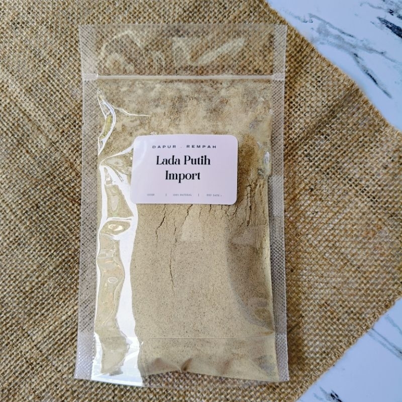 

Merica Putih Bubuk IMPORT lada Putih Bubuk