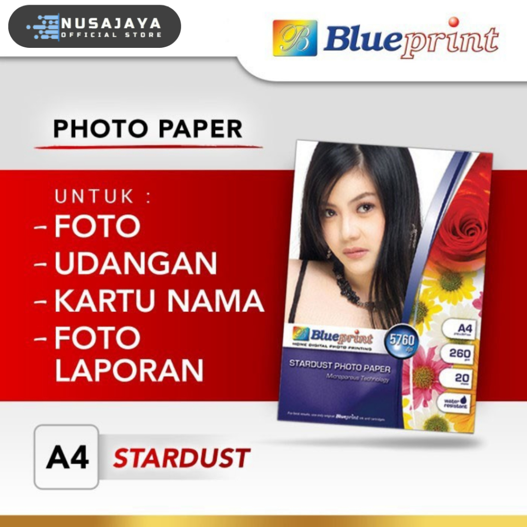 

Blueprint Stardust Paper (BP-SPA4260) - A4, 20 Sheet, 260 Gsm, Micropo