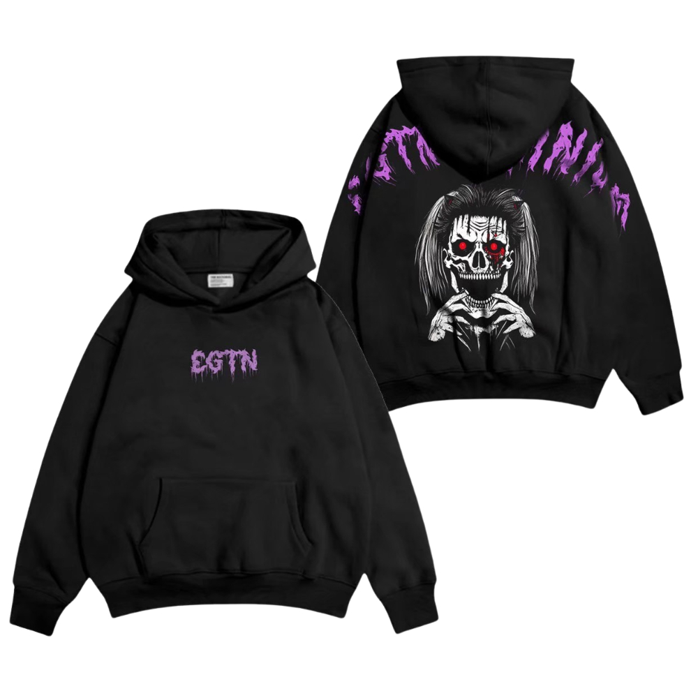 Sweater Pria EGTN Hoodie EIGHTY NINE BLACK