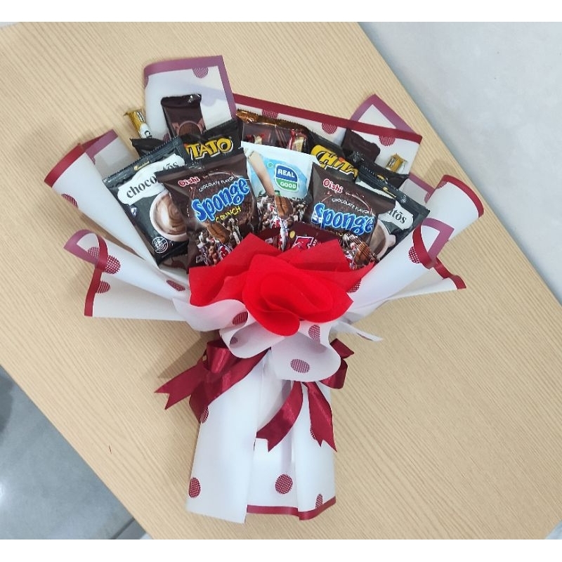 

Buket snack permen coklat valentine
