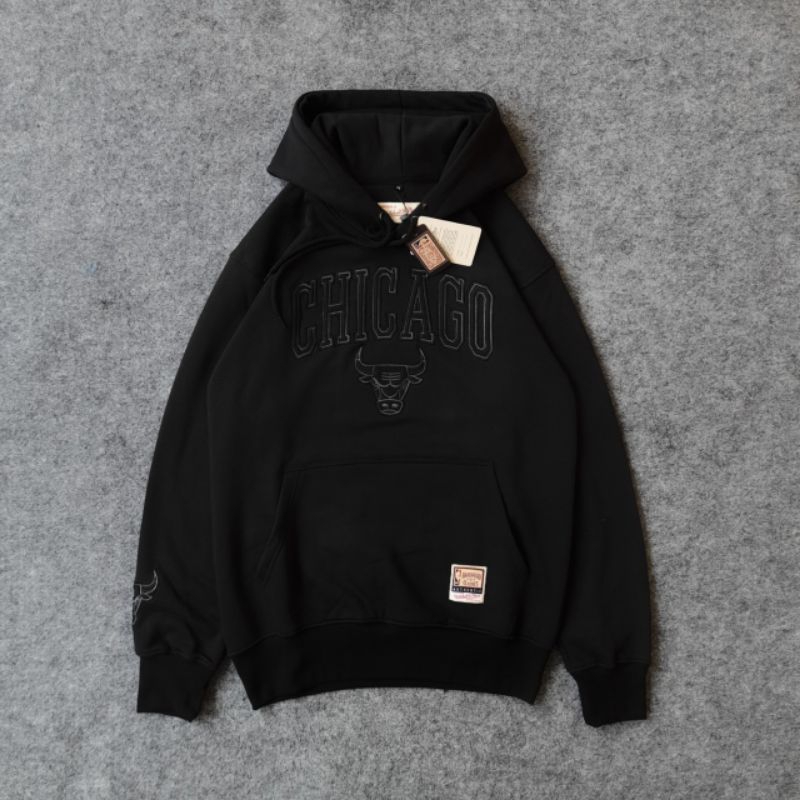 Hoodie jaket Chicago Bulls bordir fulltag