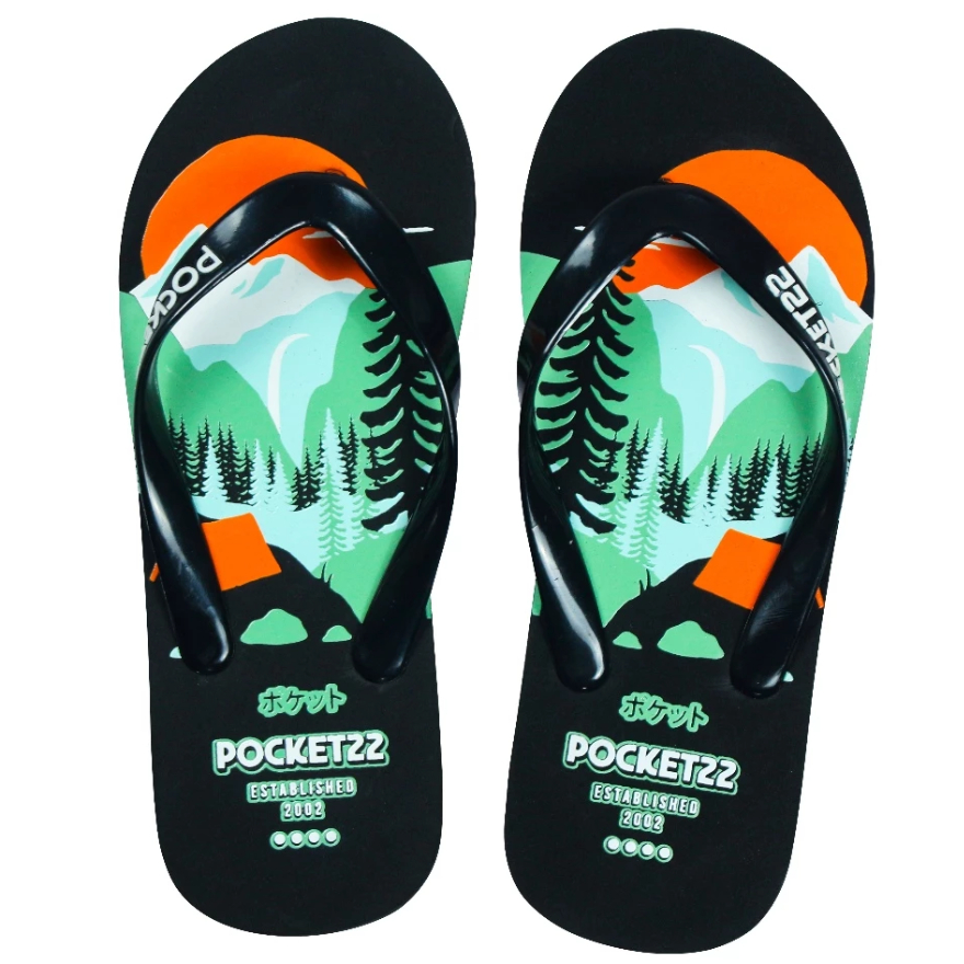SANDAL POCKET22 AMBER HITAM RANDOM - SANDAL DEWASA - SANDAL PRIA - SANDAL DISTRO ORIGINAL